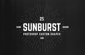 Sunburst Photoshop Custom Shapes