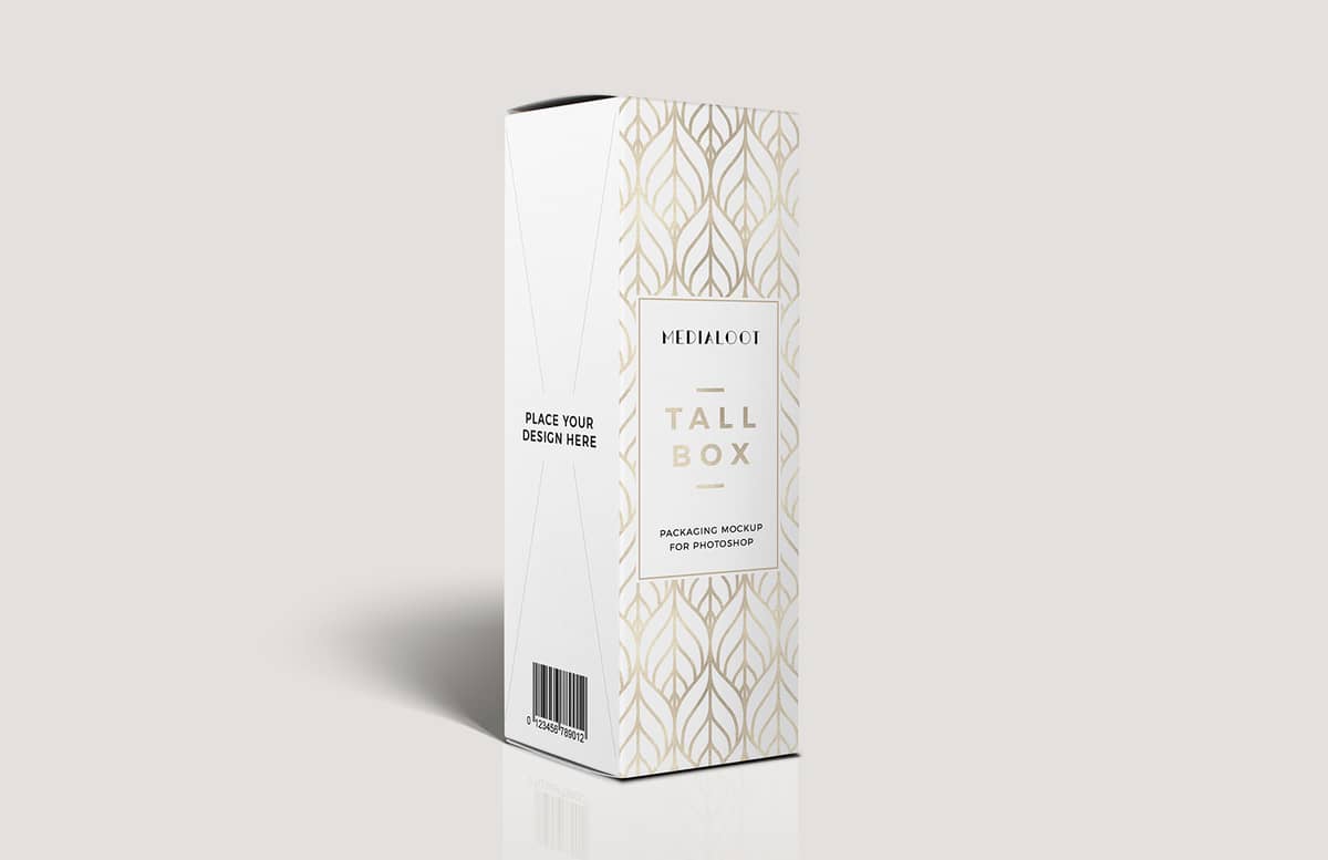 Tall Box Packaging Mockup Preview 1