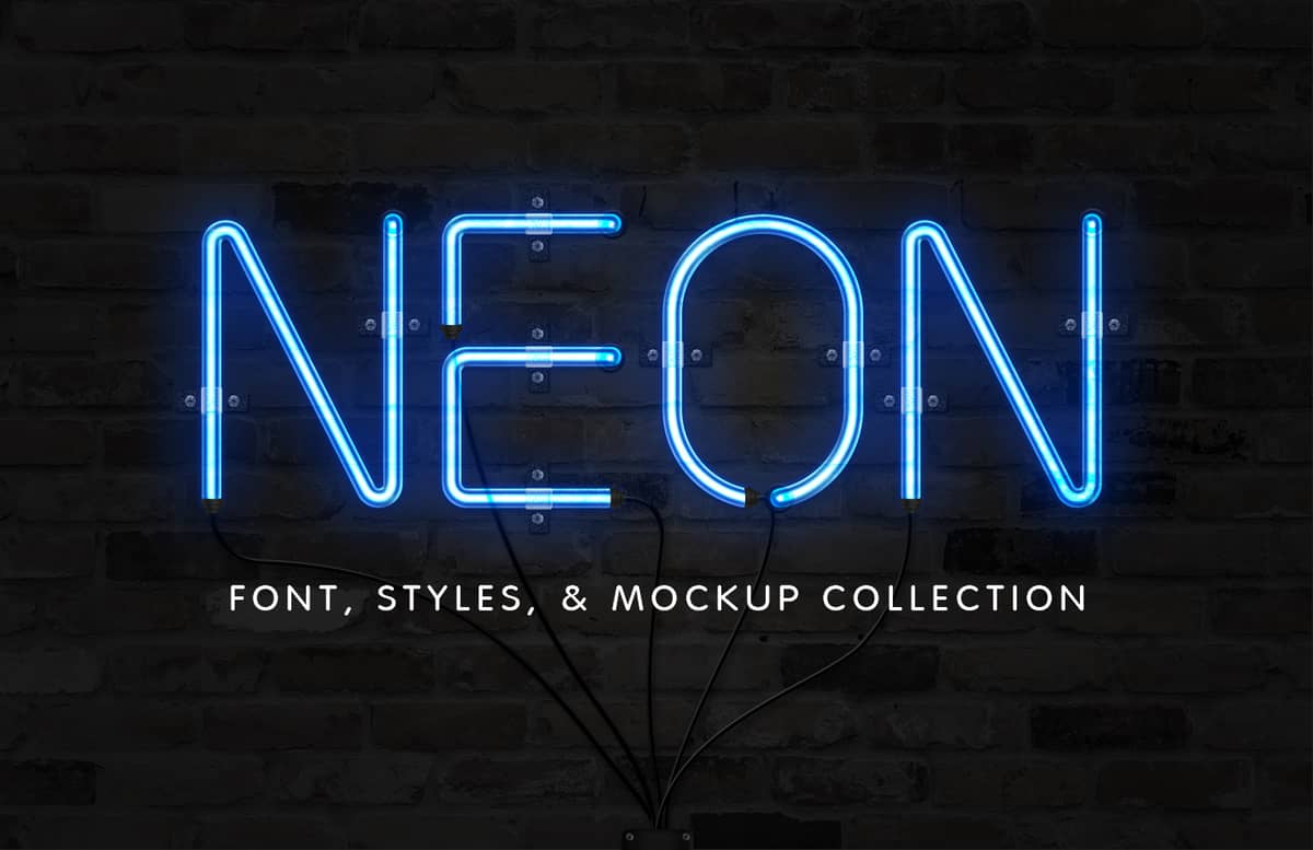 Neon Font & Sign Collection Preview 1