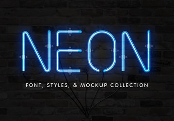 Neon Font & Effect Collection