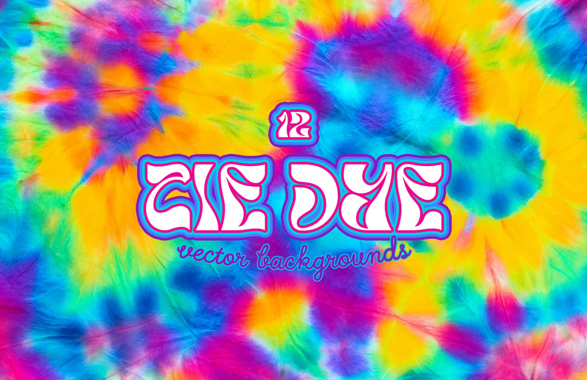 Tie Dye Vector Backgrounds Preview 1