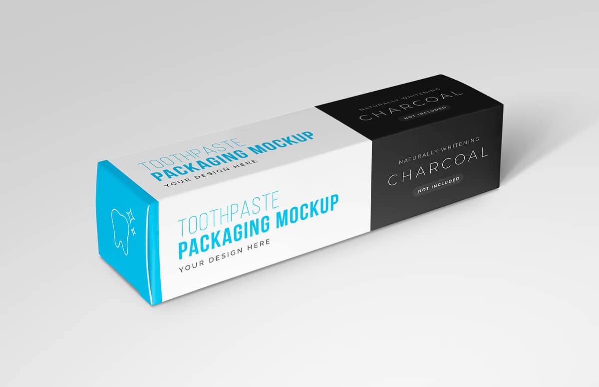 Toothpaste Packaging Box Mockup Preview 1
