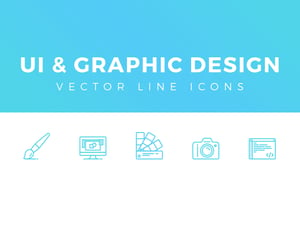 UI & Graphic Design Line Icons 1