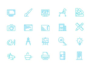 UI & Graphic Design Line Icons 2