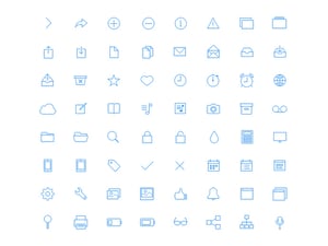 Ultra-thin Vector Icons(Colors) 1