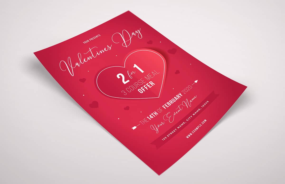 Valentines Day Event Flyer Template Preview 1A
