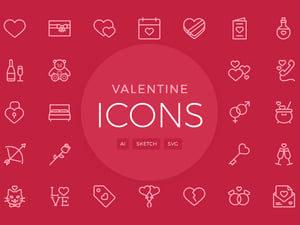 Valentine’s Day Vector Icons 1