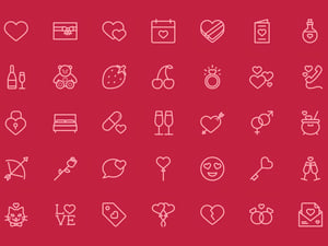 Valentine’s Day Vector Icons 2