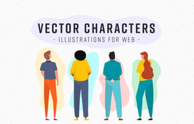 Vector Characters Illustrations for Web