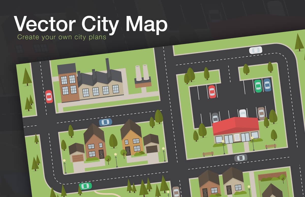 Vector  City  Map  Preview 1A