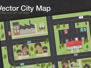 Free Vector City Map Layout 1