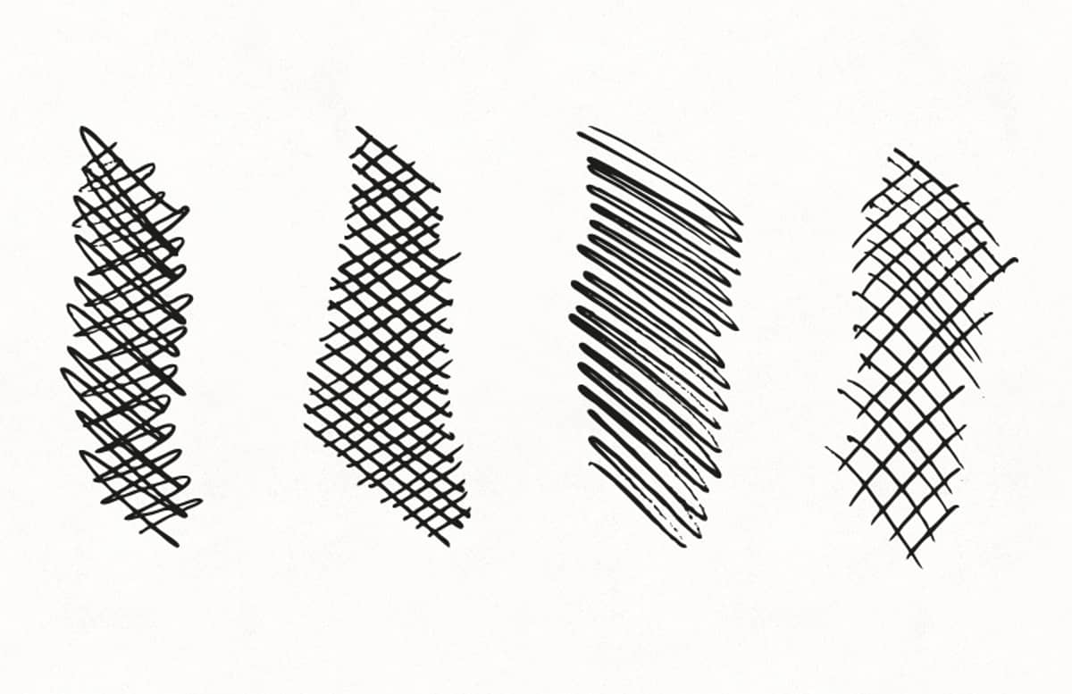 Vector  Crosshatch  Brushes  Preview 1