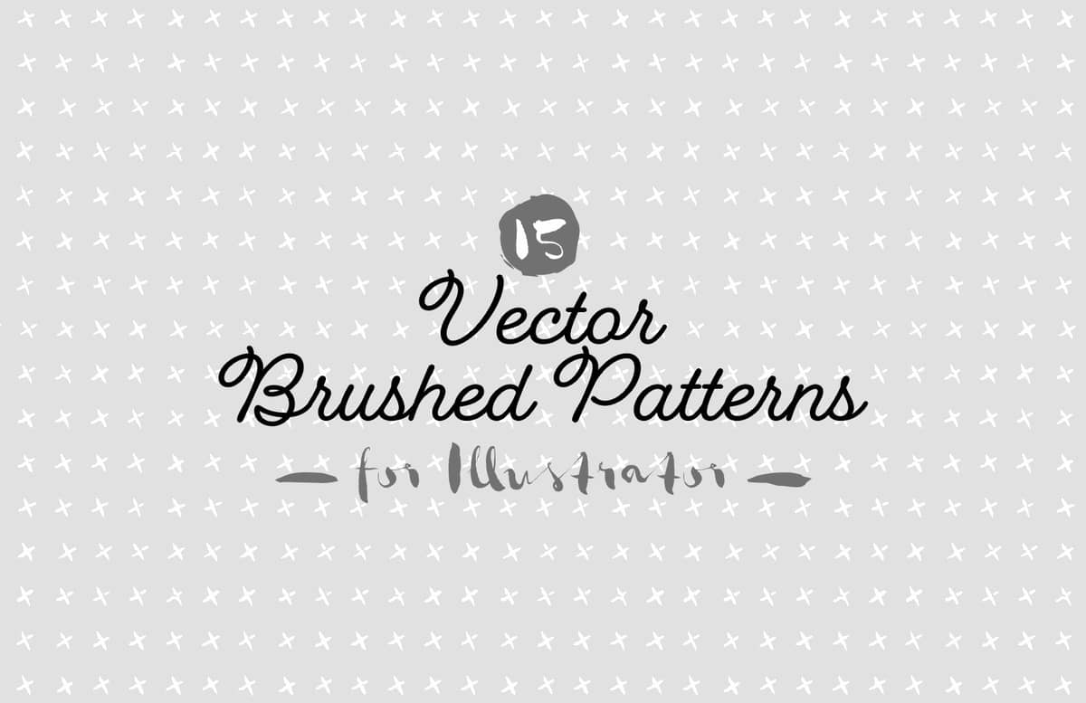 Vector Brushed Patterns Preview 1