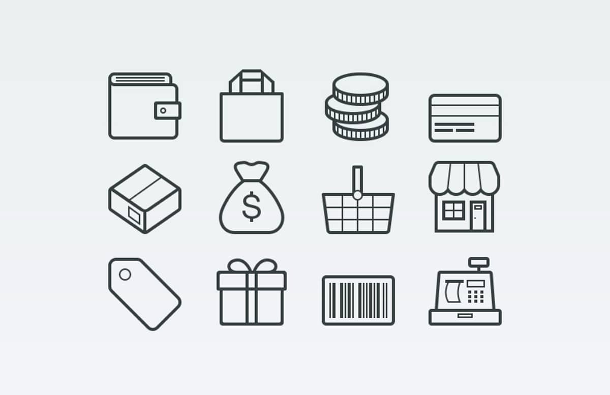 Vector  Ecommerce  Icons  Preview 1