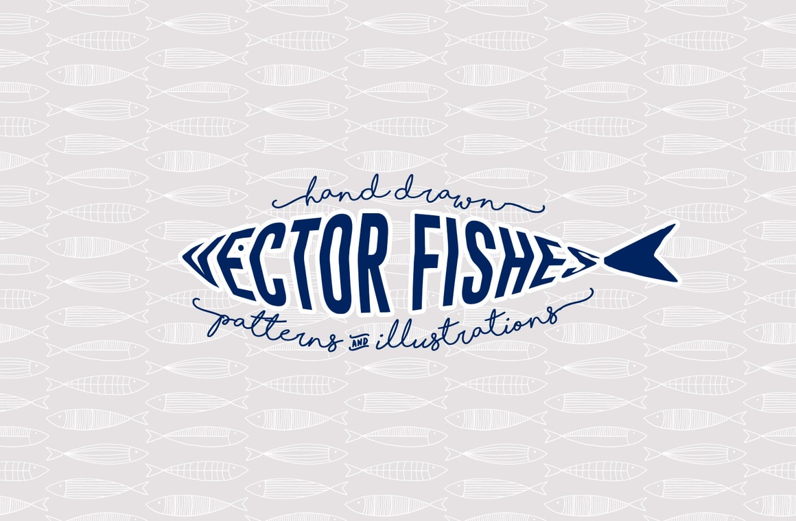 Vector Fishes Patterns and Illustrations