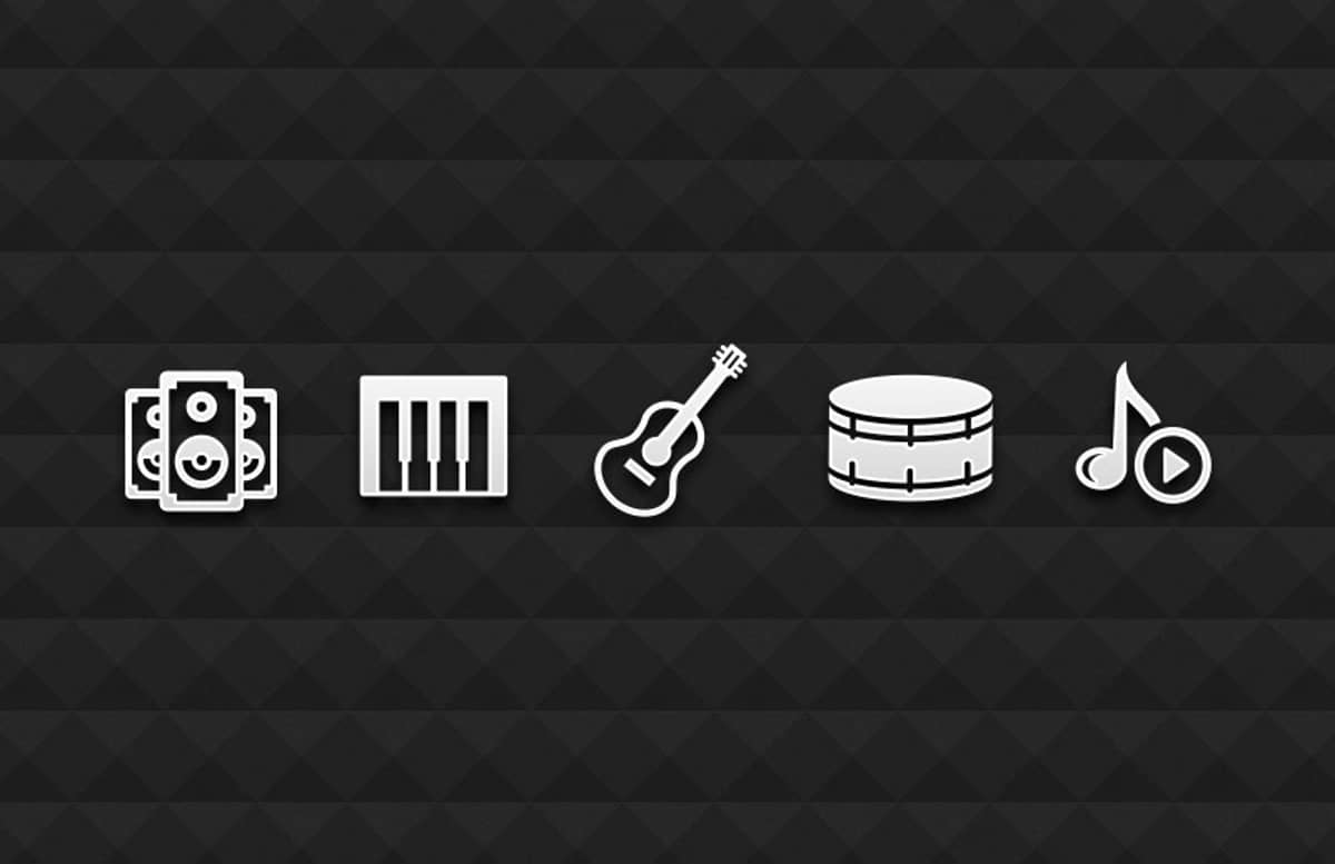 Vector  Music  Icons 800X518 1
