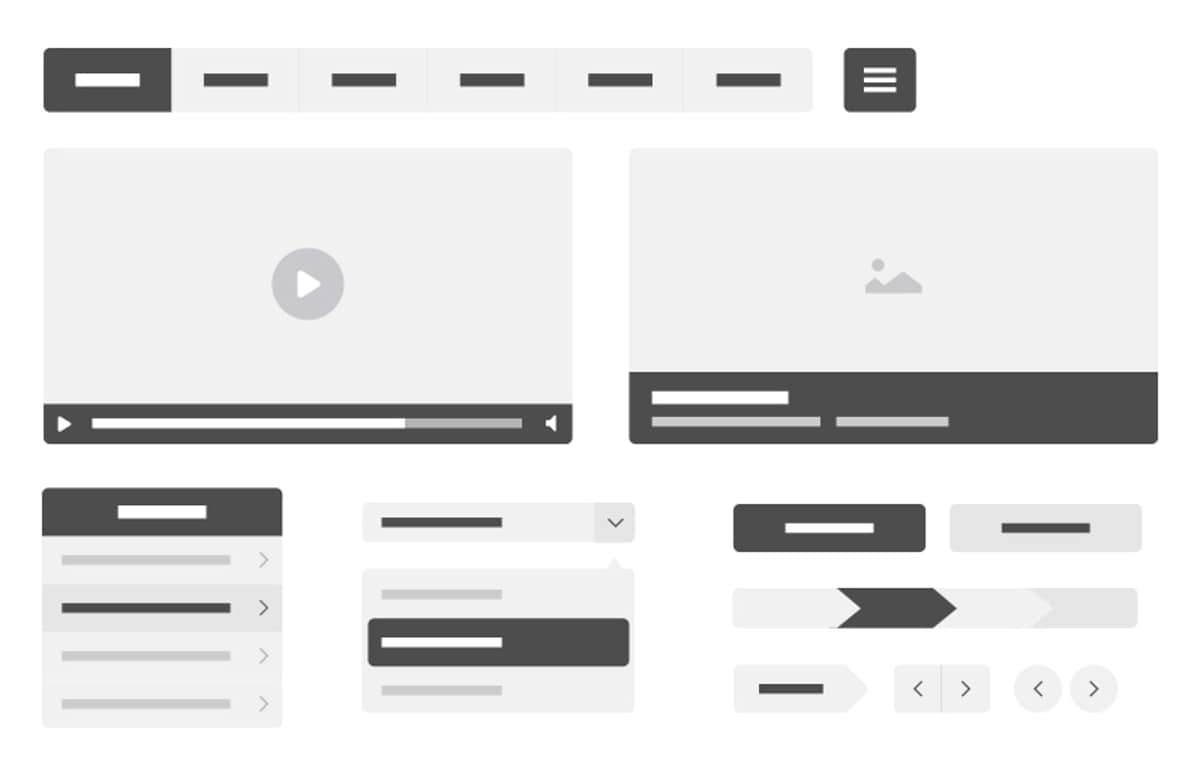 Vector  Wireframe  Kit  Preview 1