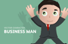 Vector Business Man Character
