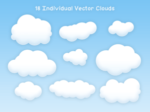 Free Vector Clouds 2