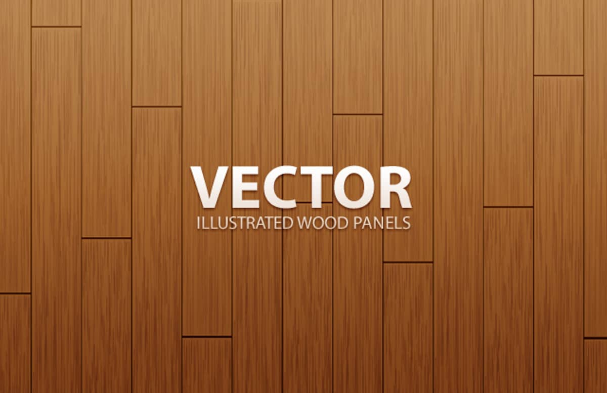 Vector  Illustrated  Wood  Panels  Preview1