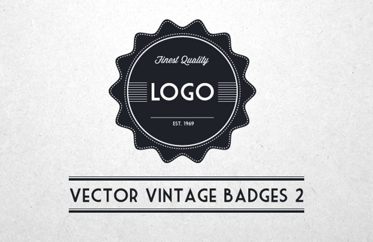 Vector  Vintage  Badges 2  Preview1