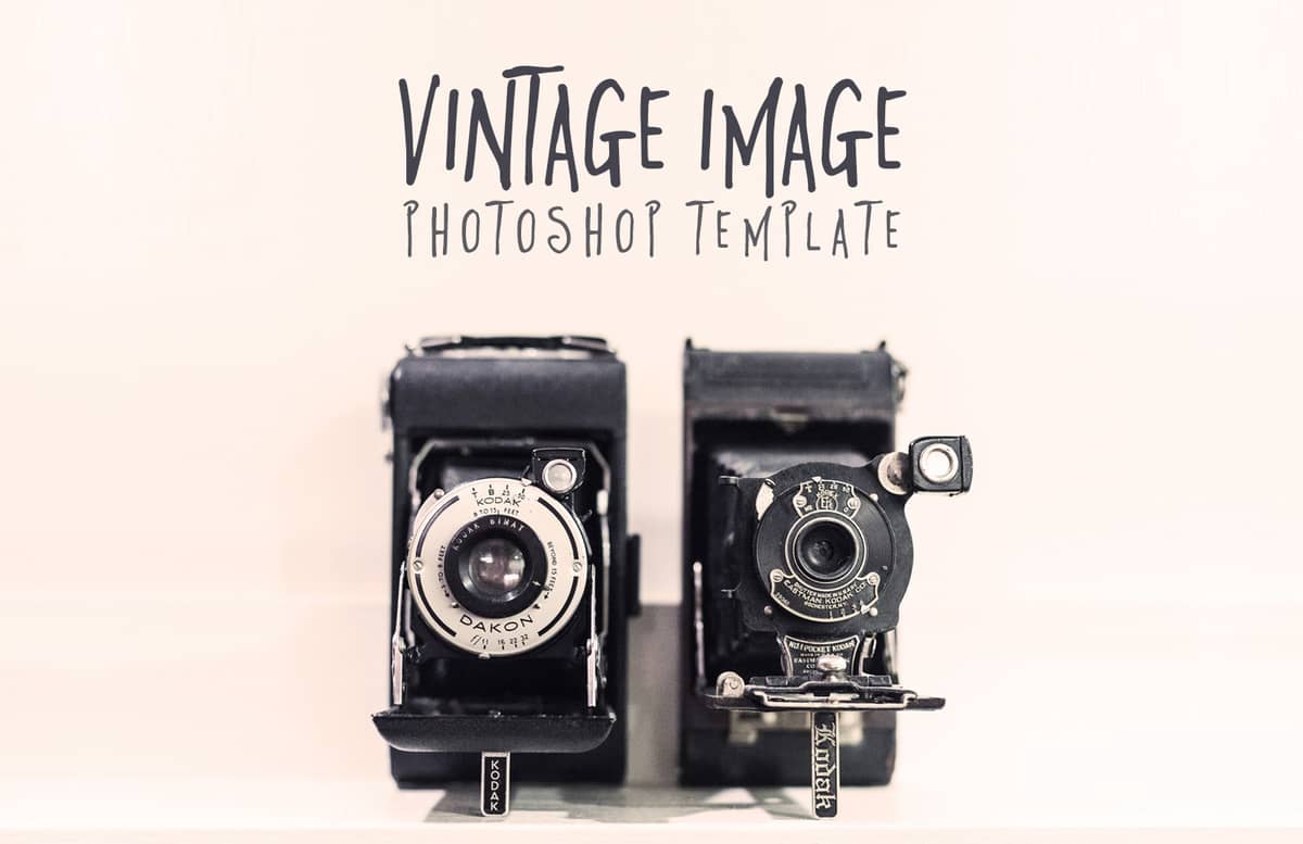 Vintage Image Photoshop Template Preview 1