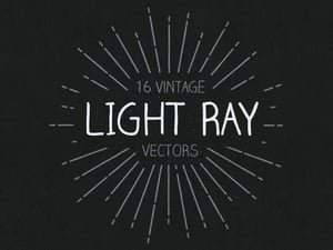 Vintage Light Ray Vectors 1