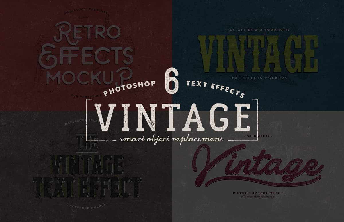 Vintage Text Mockup Preview 1