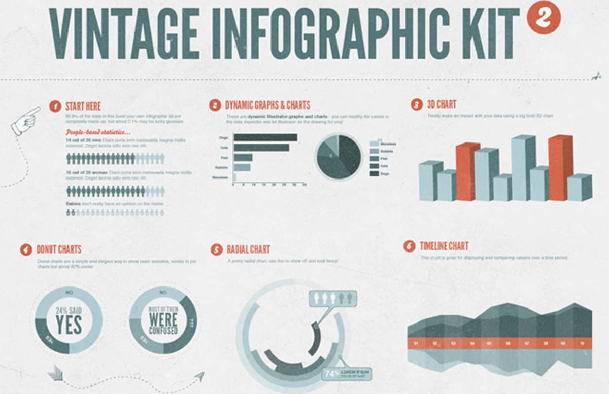 Vintage  Infographic  Kit 2013  Preview1