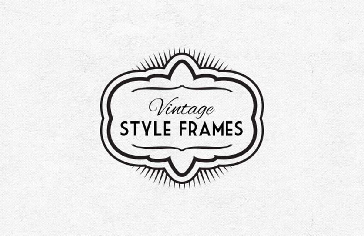 Vintage  Style  Frames  Preview1