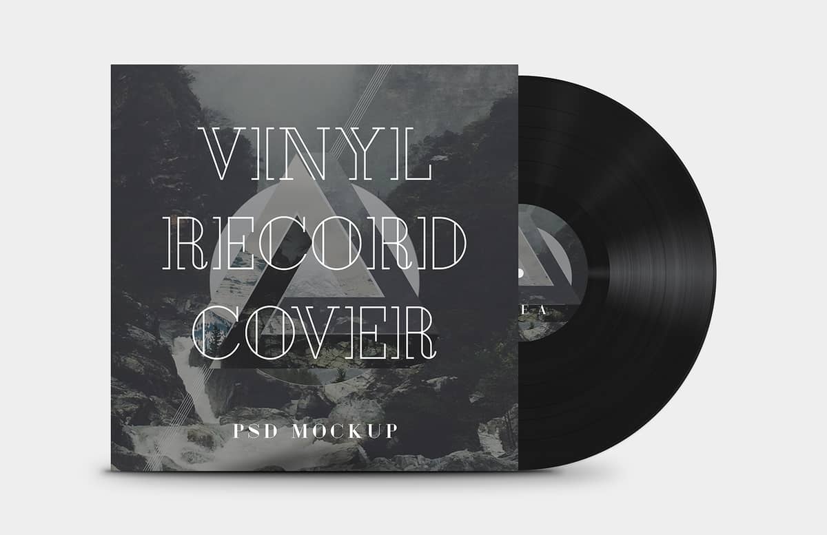 Vinyl Record Cover Mockup Preview 1