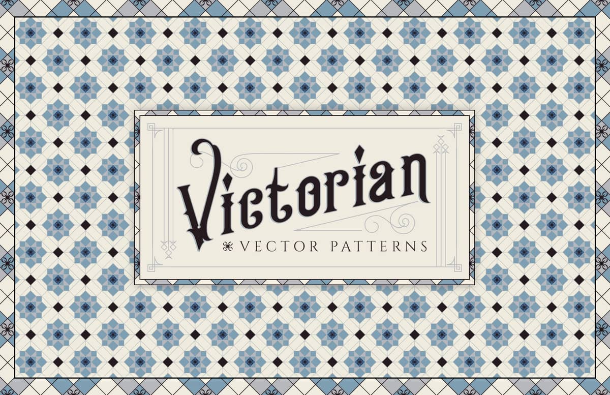 Victorian Vector Patterns Preview 1