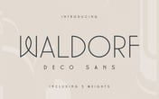 Waldorf - Art Deco Font