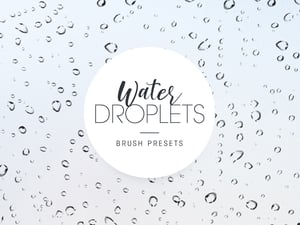 Free Water Droplet Brushes for Photoshop 1