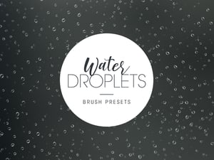 Free Water Droplet Brushes for Photoshop 2