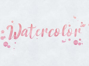 Watercolor Text Effects 1