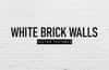 White Brick Walls Vector Textures