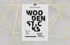 Wooden Sticks Poster Scene Mockup