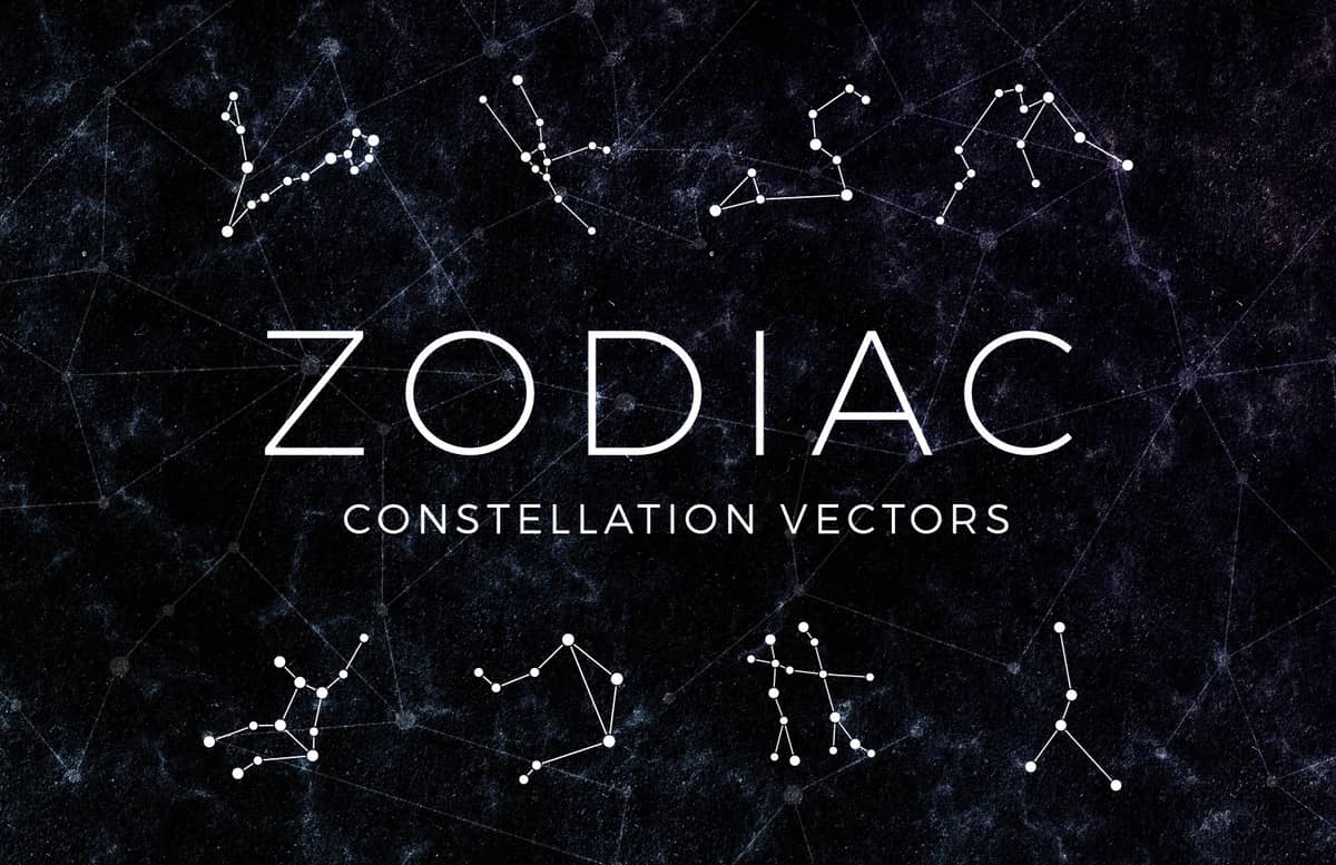 Zodiac Constellation Vectors Preview 1