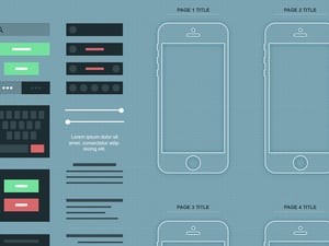 iPhone App Wireframe (.psd) 2