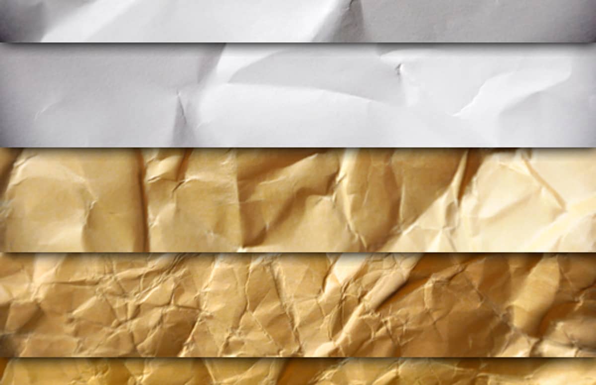 Crumpled Paper Texture Pack Preview