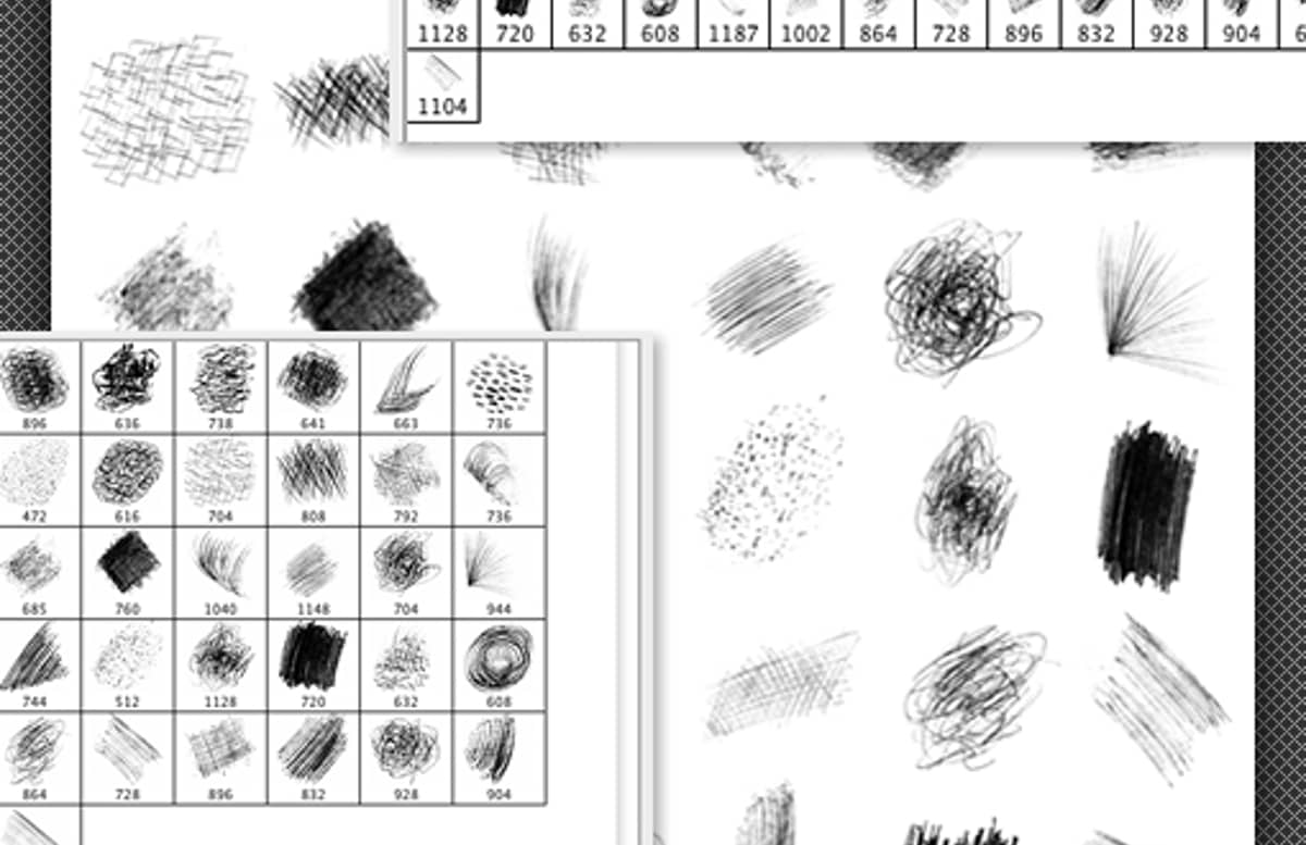 Doodles Scribbles Brushes Preview