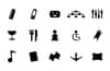 Monochrome Symbols Icon Set 4