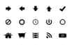 Monochrome Symbols Icon Set 1