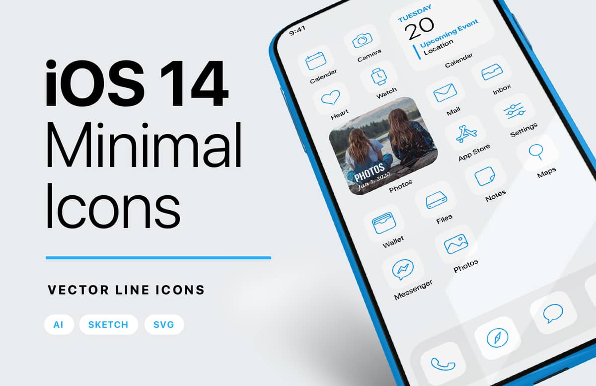 I Os 14 Minimal Icons Preview 1A