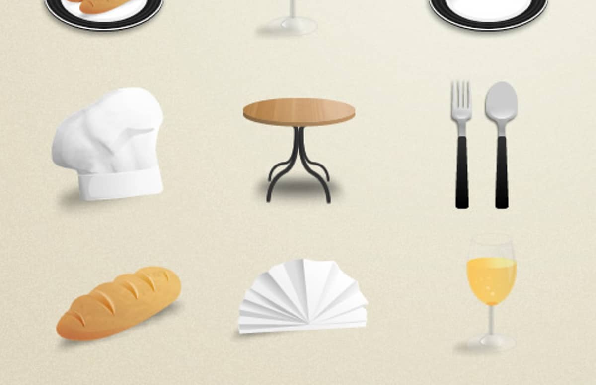 Restaurant Icons Preview
