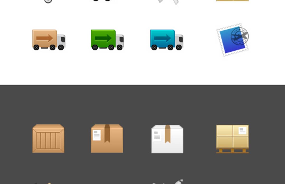Shipping Icons Preview