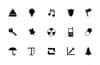 Monochrome Symbols Icon Set 3